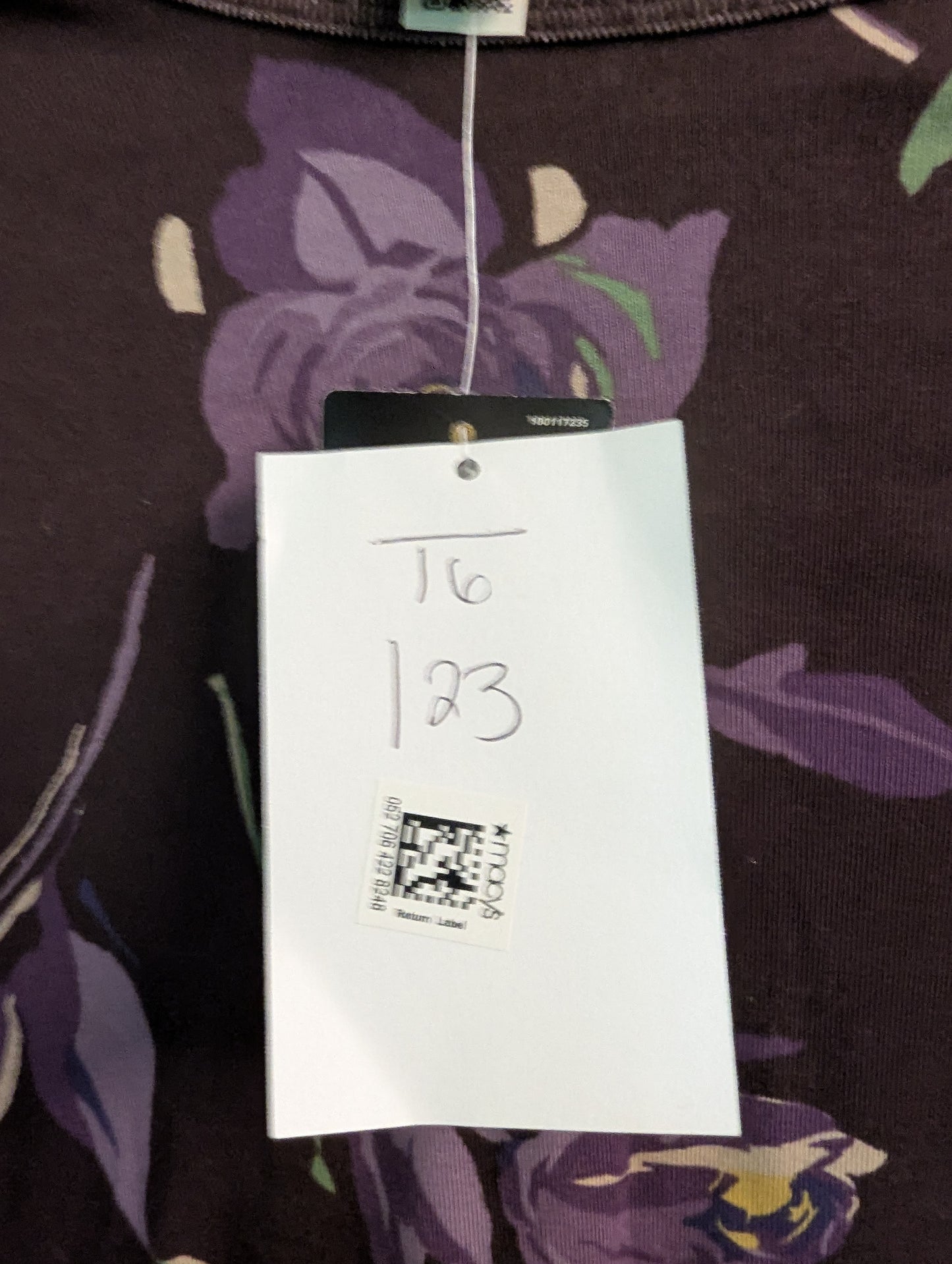 NWTs, LAUREN RALPH LAUREN Purple Floral Long Sleeve. Sz M #97
