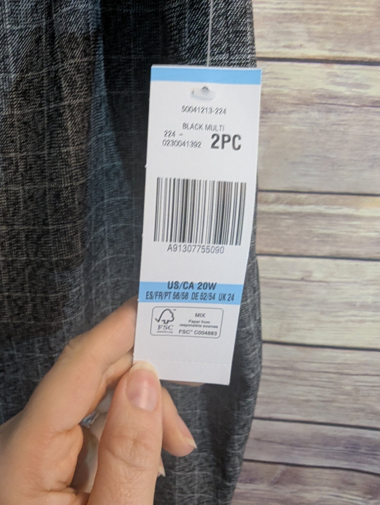 NWTs, 20W Gray Blazer and Pants Set. Le Suit Brand. #97