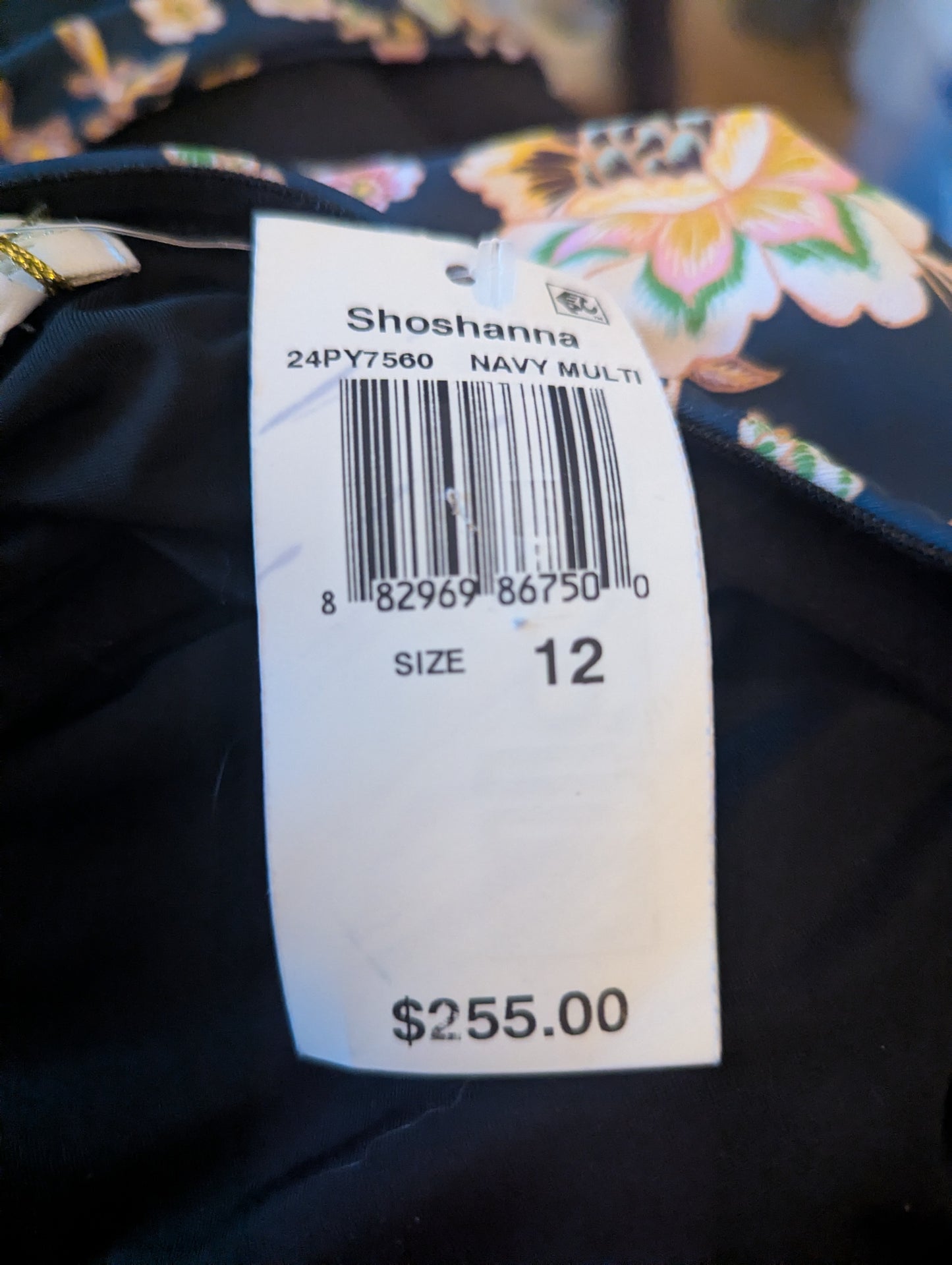 Shoshanna Floral Halter One-Piece Swimsuit Size 12 NWT – #A11