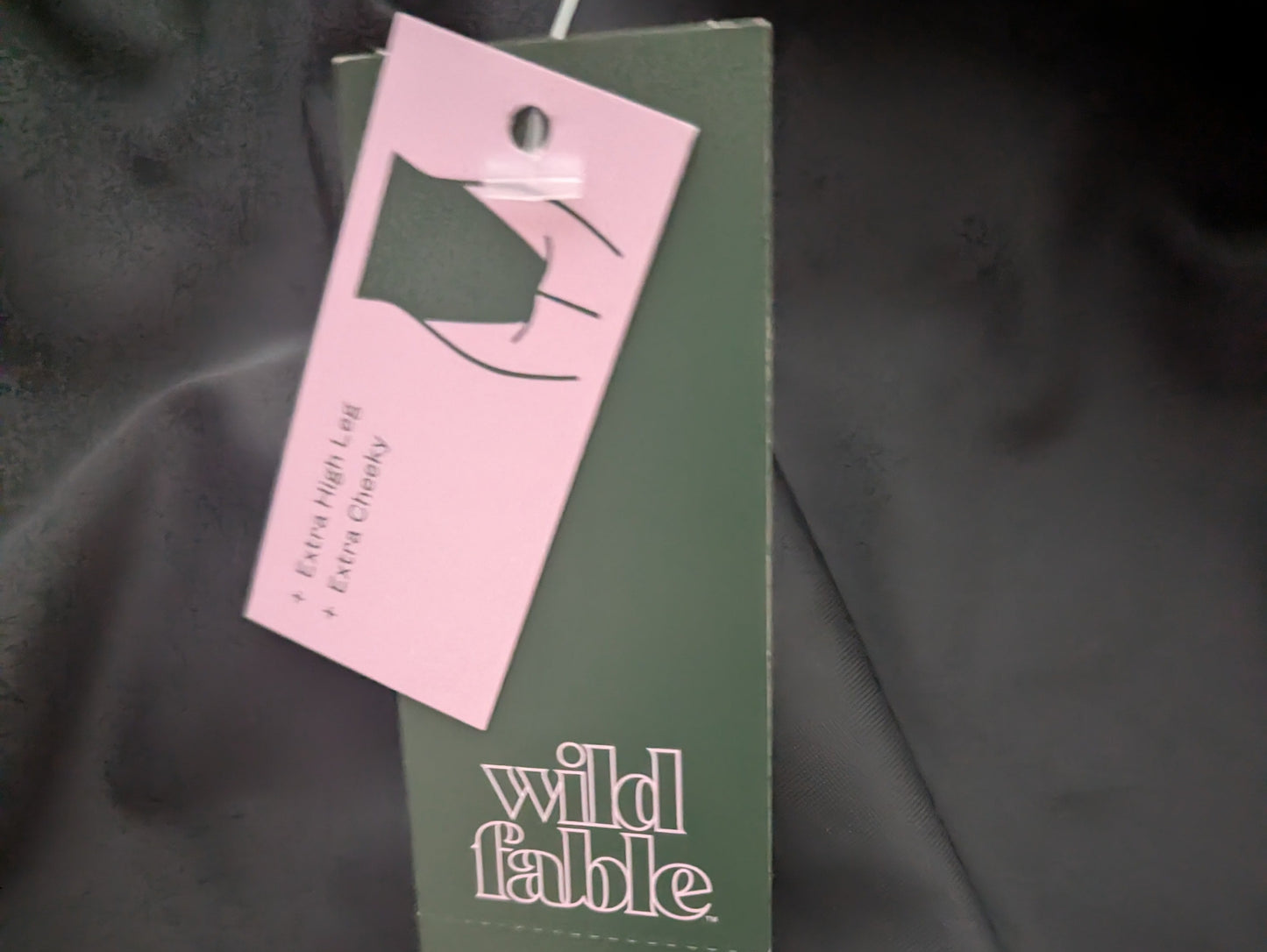 Wild Fable Womens High Leg Cheeky 1 Piece scoop back Swimsuit SZ L #A82