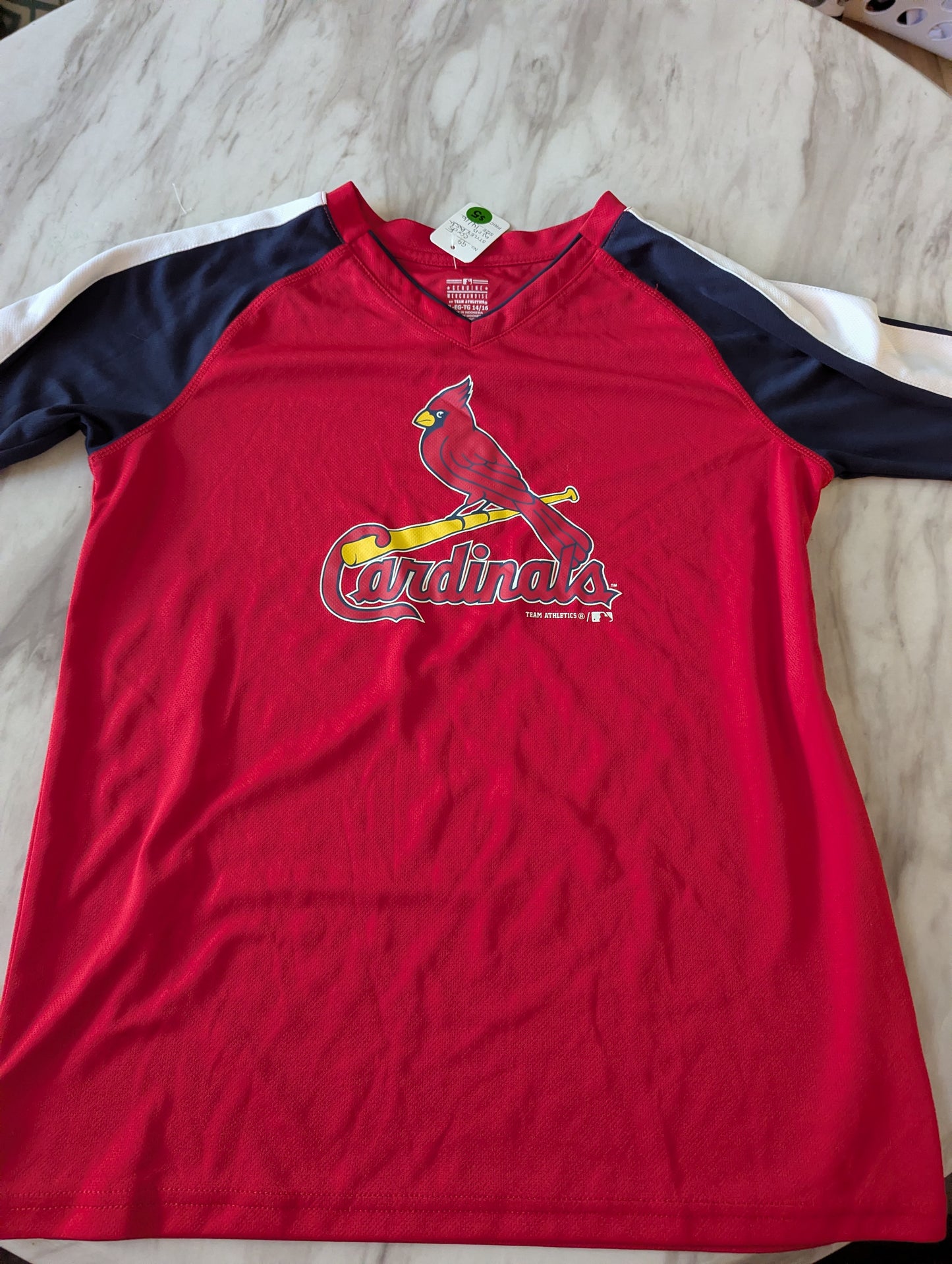 St. Louis Cardinals Red Team Athletics| Youth Size 14/16| MLB Graphic #B9