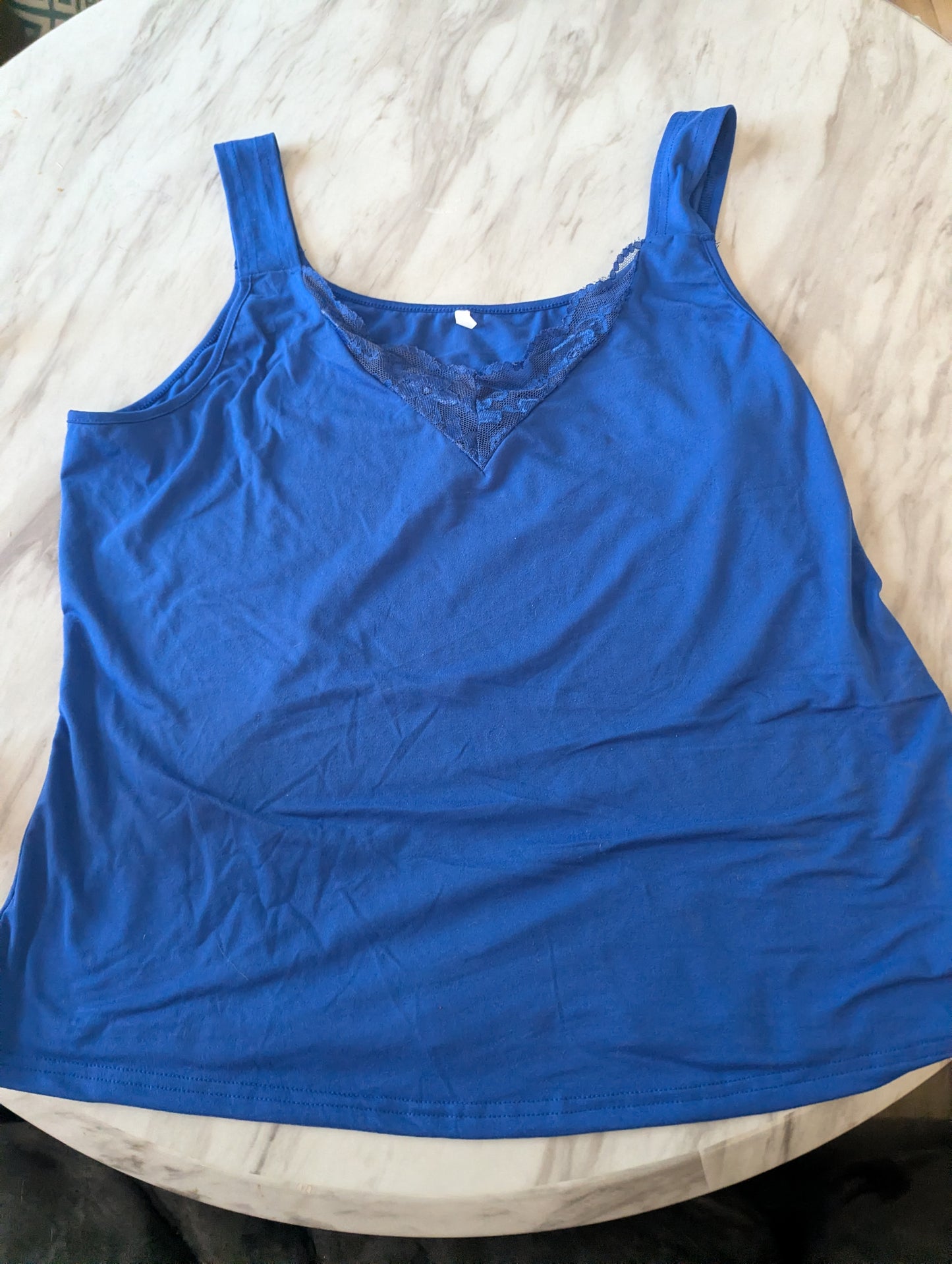 NWTs, 3xl Full Size Lace Detail Sweetheart Neck Tank #B12