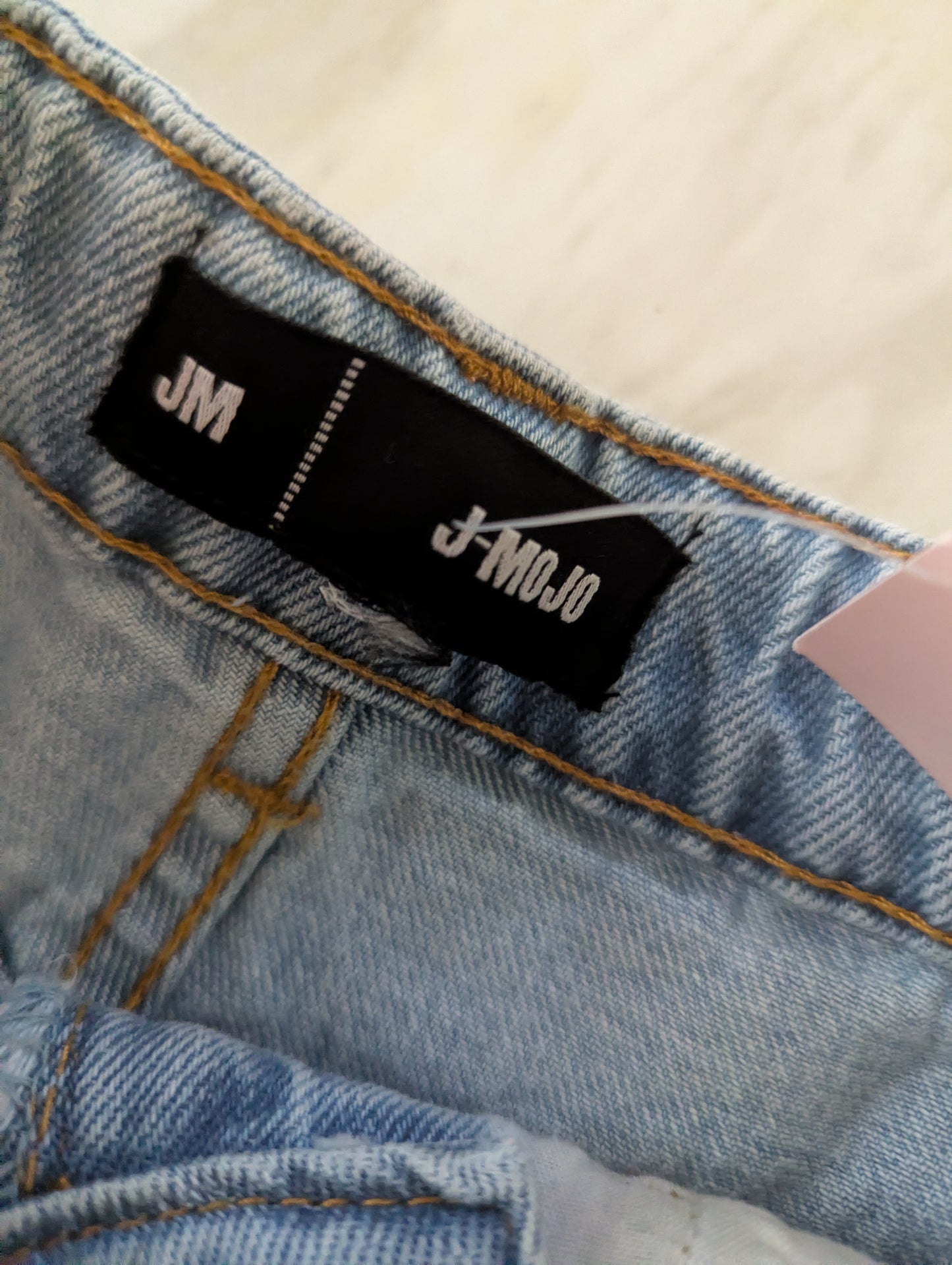J-MO NWTs Sz 1 High Waist, Light Wash Denim Shorts. #B19