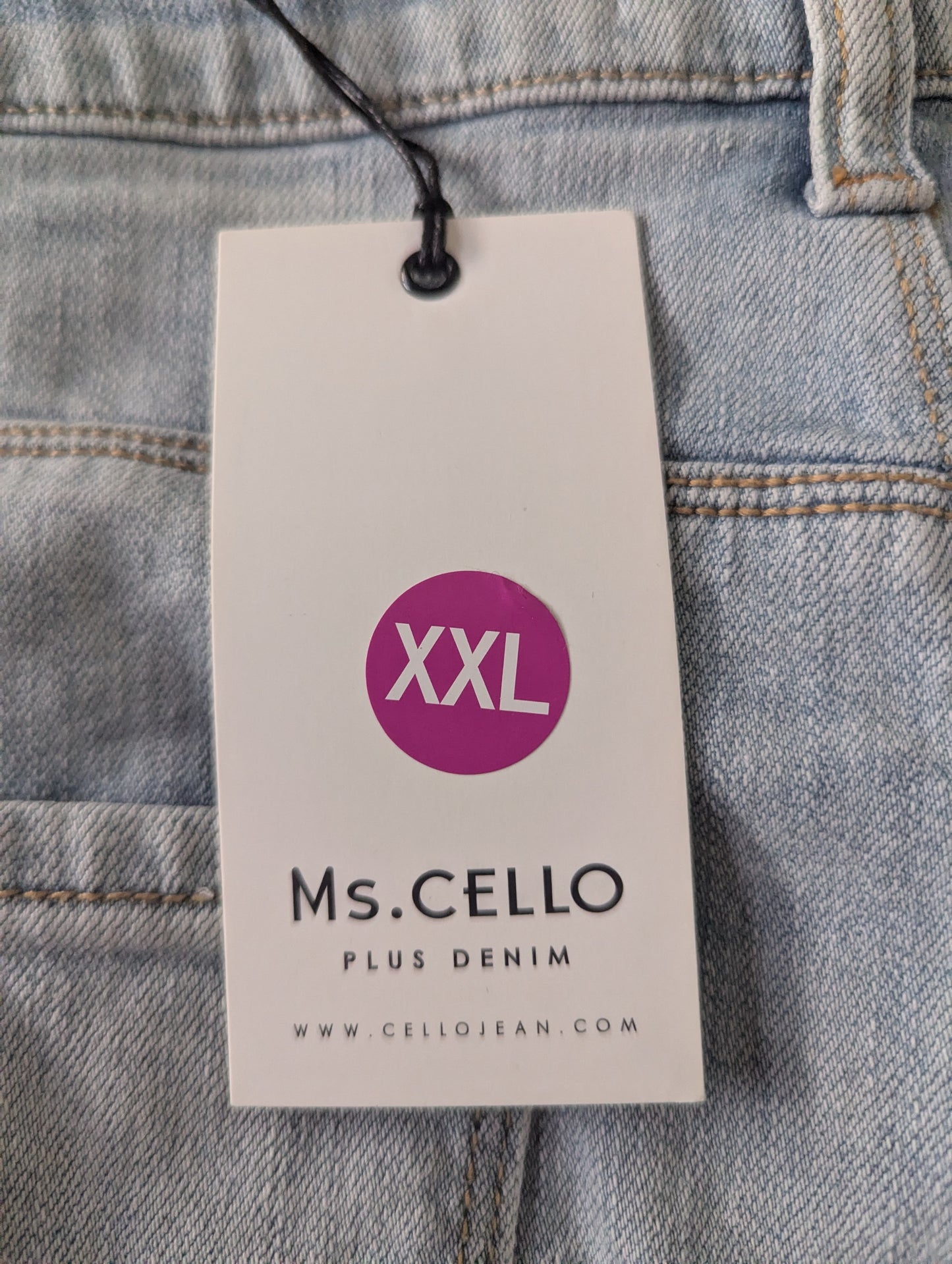 Cello Women’s 2XL Light Blue Denim Skirt Raw Hem Frayed Distressed –#B27