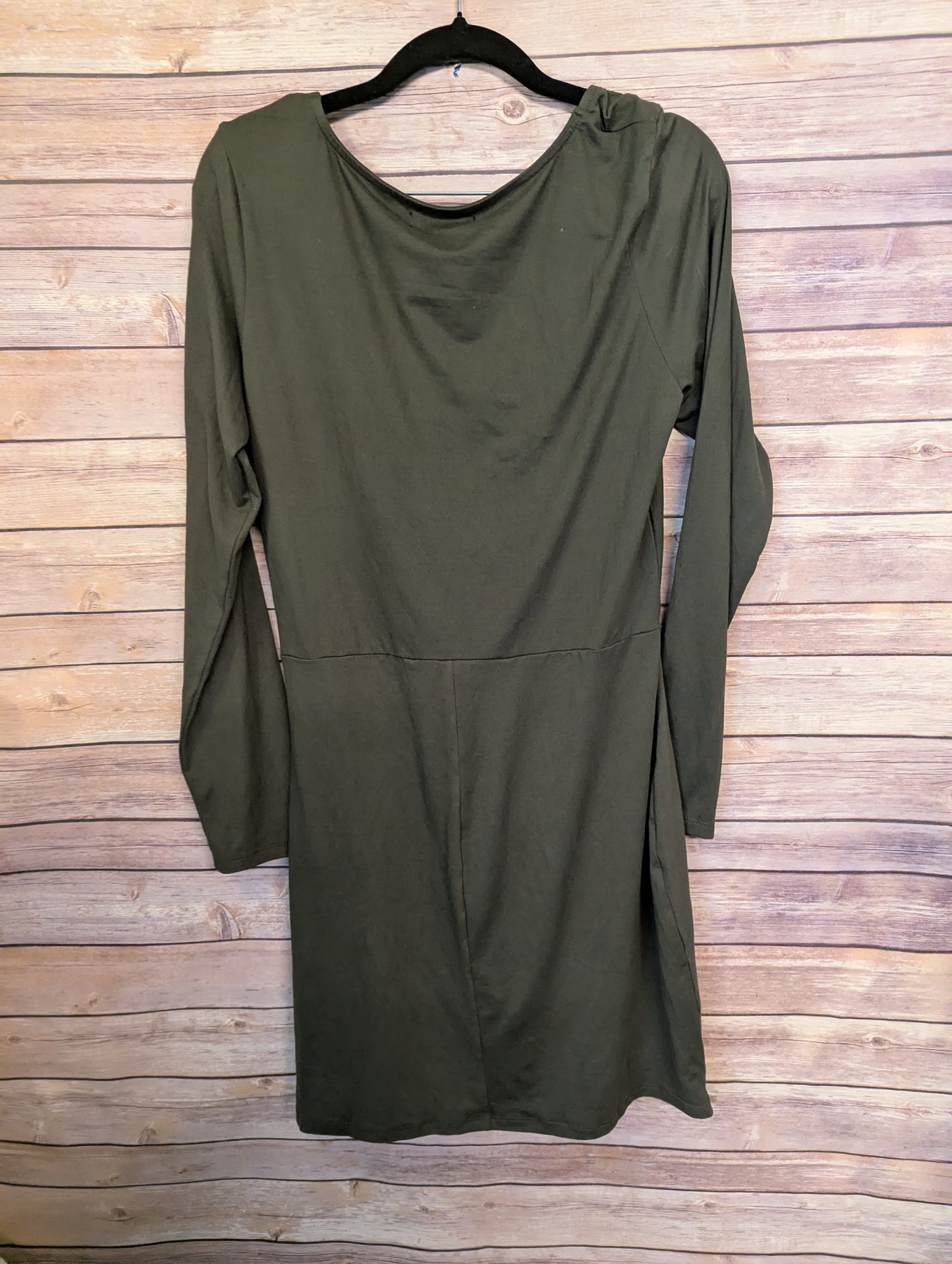 Olive Green Long Sleeve Wrap Dress. Sz XL. Trixxi Brand #B31
