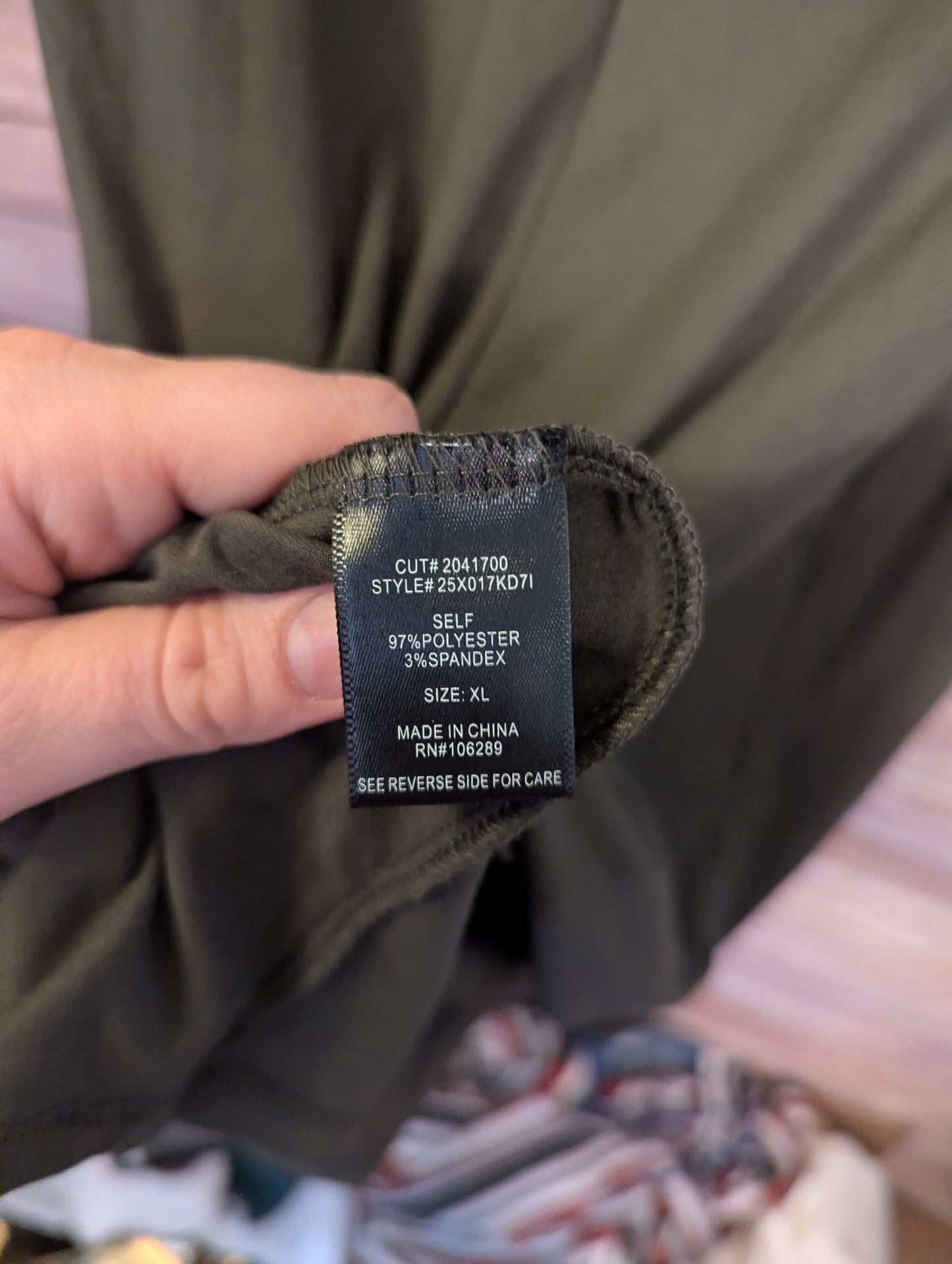 Olive Green Long Sleeve Wrap Dress. Sz XL. Trixxi Brand #B31