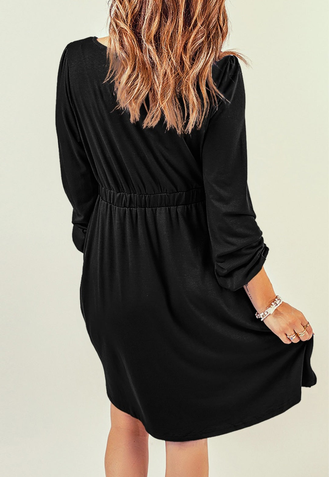 Black Button Up Dress - Scarlett's Riverside Boutique 