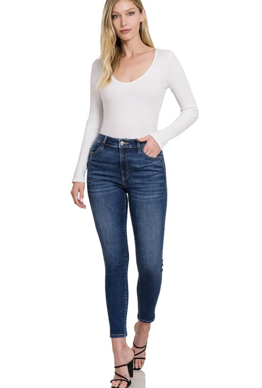 Zenana high waist skinny jeans - Scarlett's Riverside Boutique 