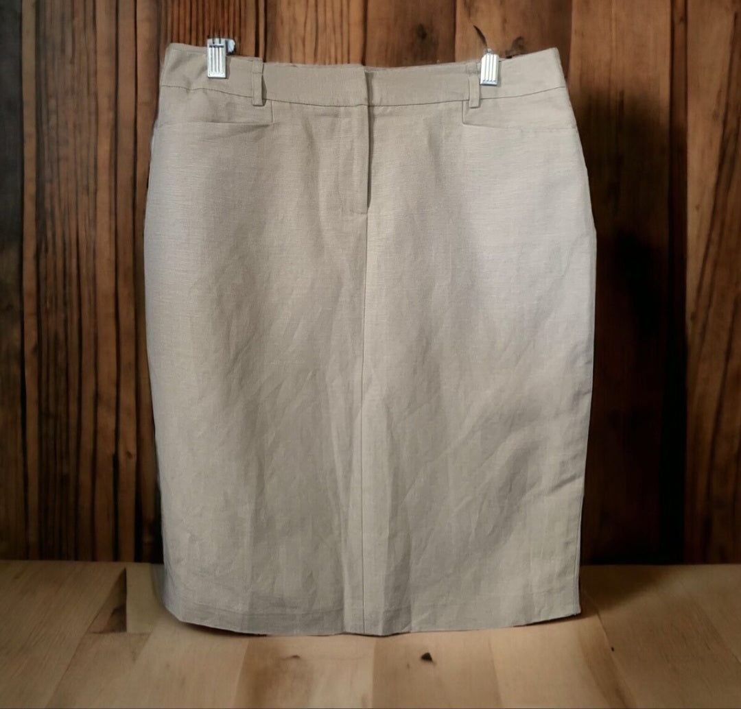 Calvin Klein Beige Skirt RS 67 - Scarlett's Riverside Boutique 