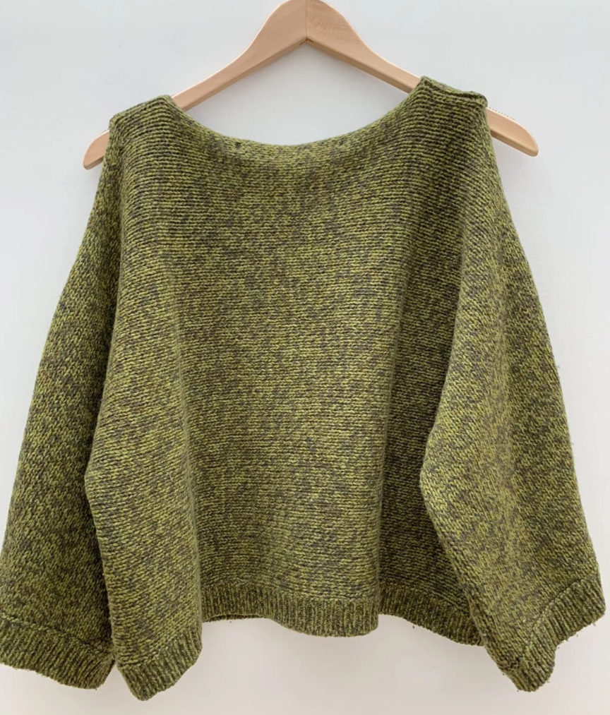 Wool green sweater RS 80 - Scarlett's Riverside Boutique 