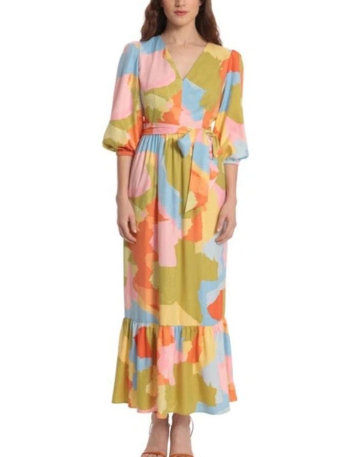 Donna Morgan. Multi Colored Dress. Size 8. RS 29. - Scarlett's Riverside Boutique 