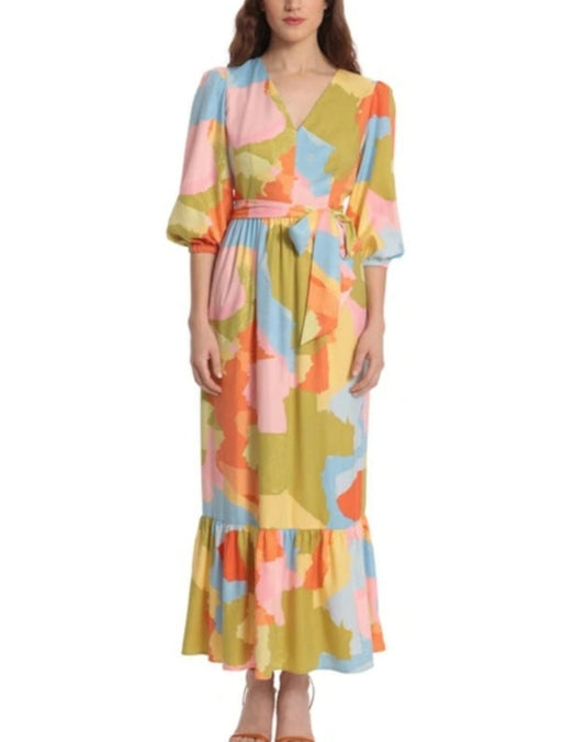 Donna Morgan. Multi Colored Dress. Size 8. RS 29.