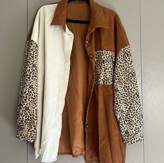 Animal print shacket