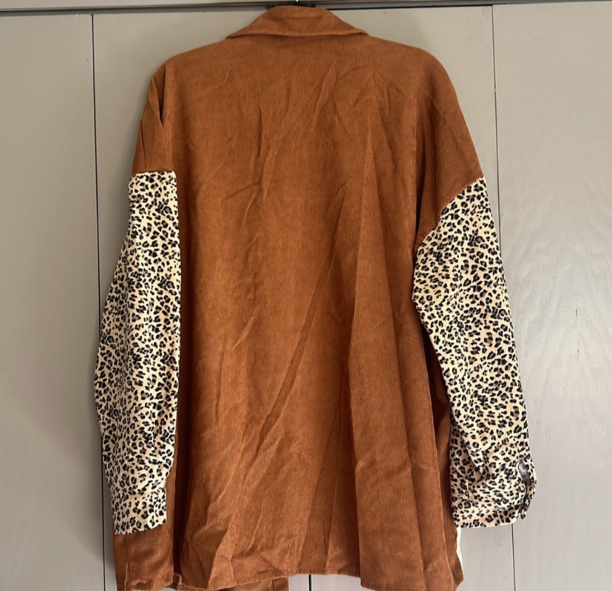 Animal print shacket