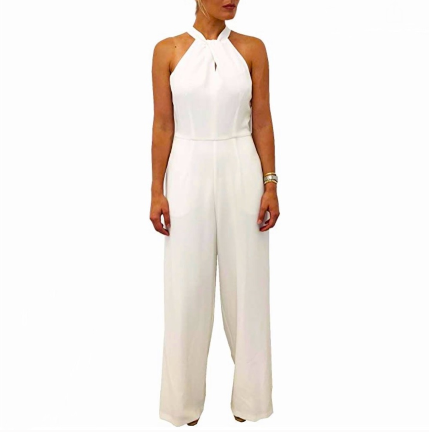 NWTs, Julia Jordan white jumpsuit. Size 14