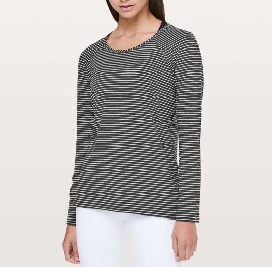 Lululemon, Striped Black and White Women's Top. Sz S