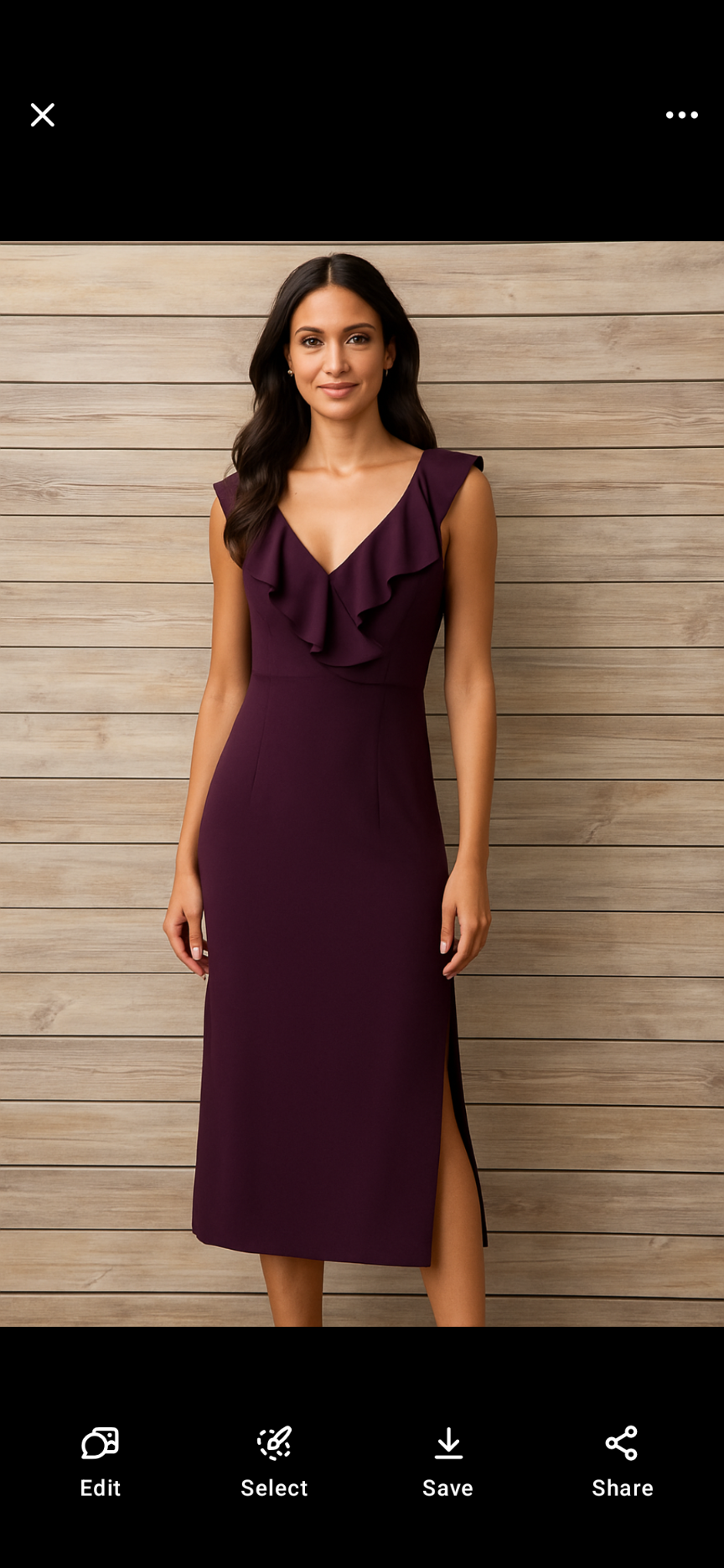 Love Squared Eggplant Dress. Size 2XL. RS 2.
