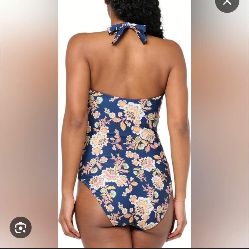 Shoshanna Floral Halter One-Piece Swimsuit Size 12 NWT – #A11