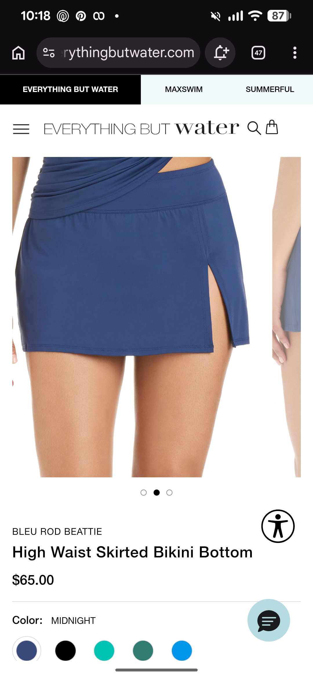 NWT, Bleu Rod Beattie High Waist Skirt. Sz 10. #A60