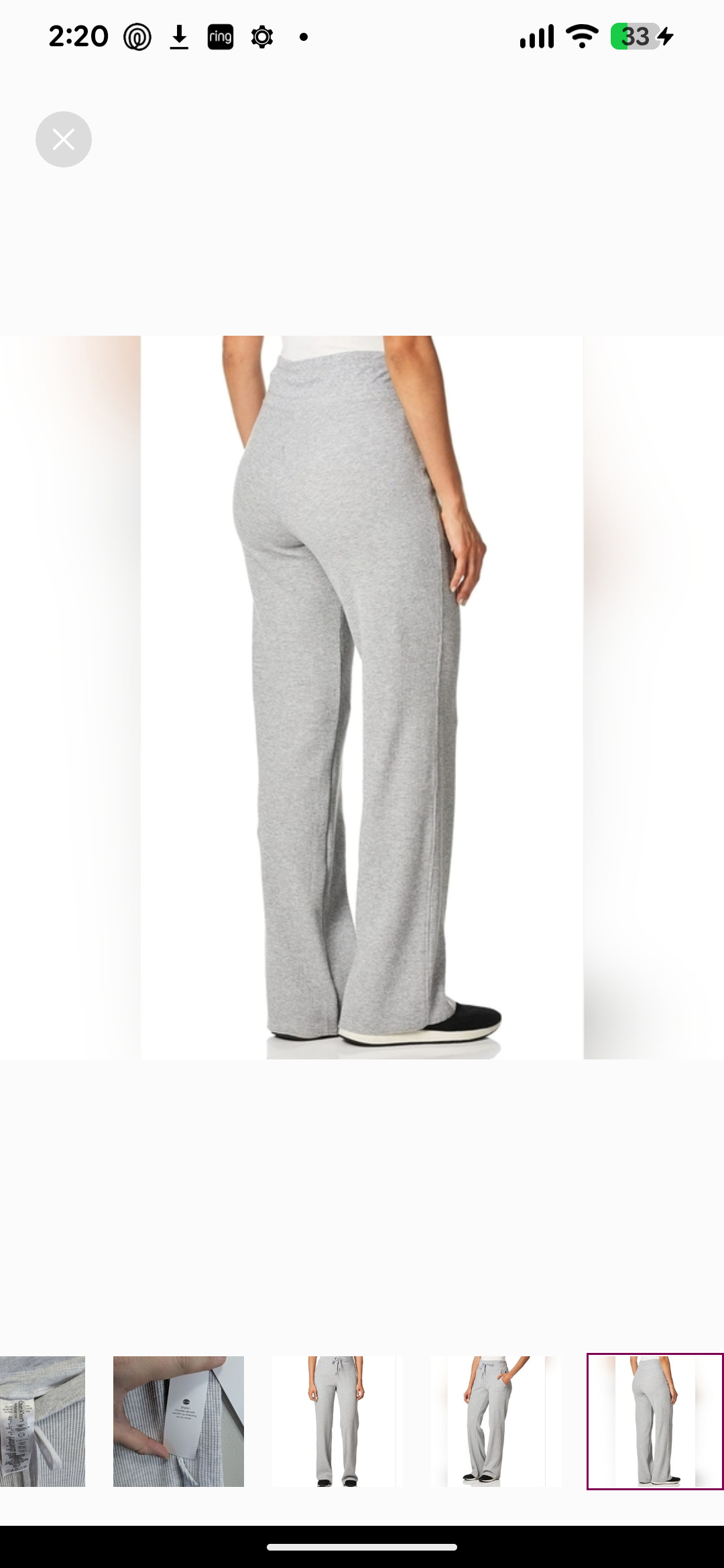 Calvin Klein Women's Premium Performance Thermal Wide Leg Pant. Sz 2xl #B8