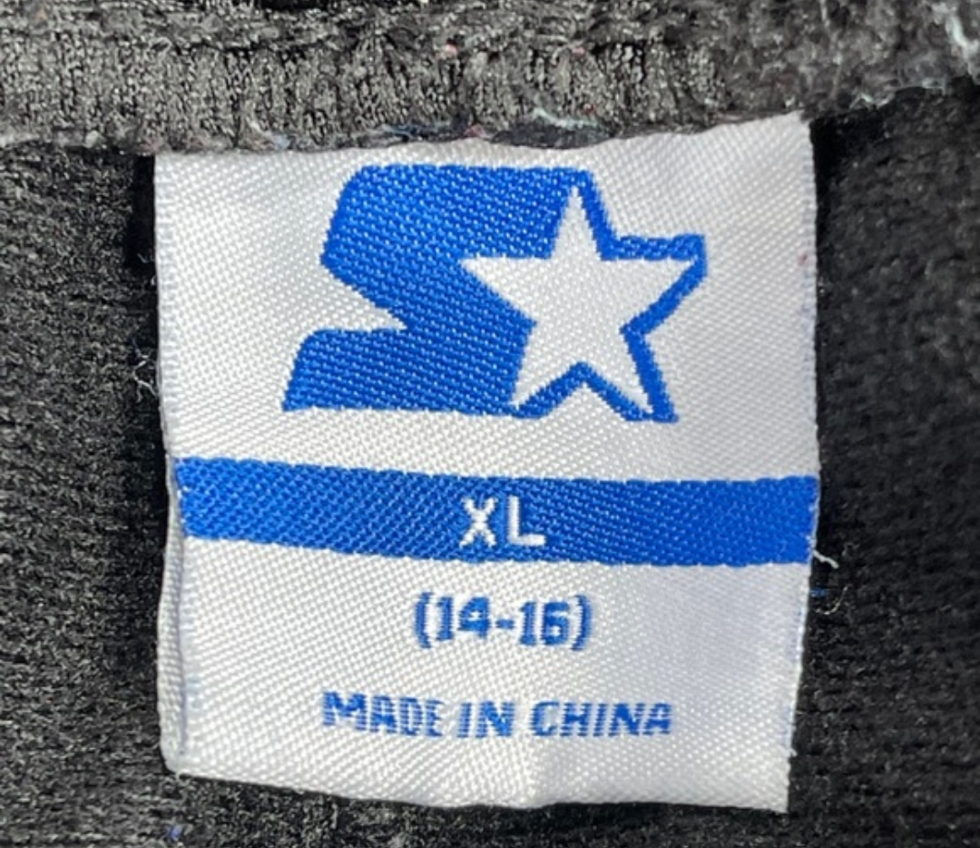 Starter Boys XL Track Pants Black Red Stripe AthleticPants. #B21