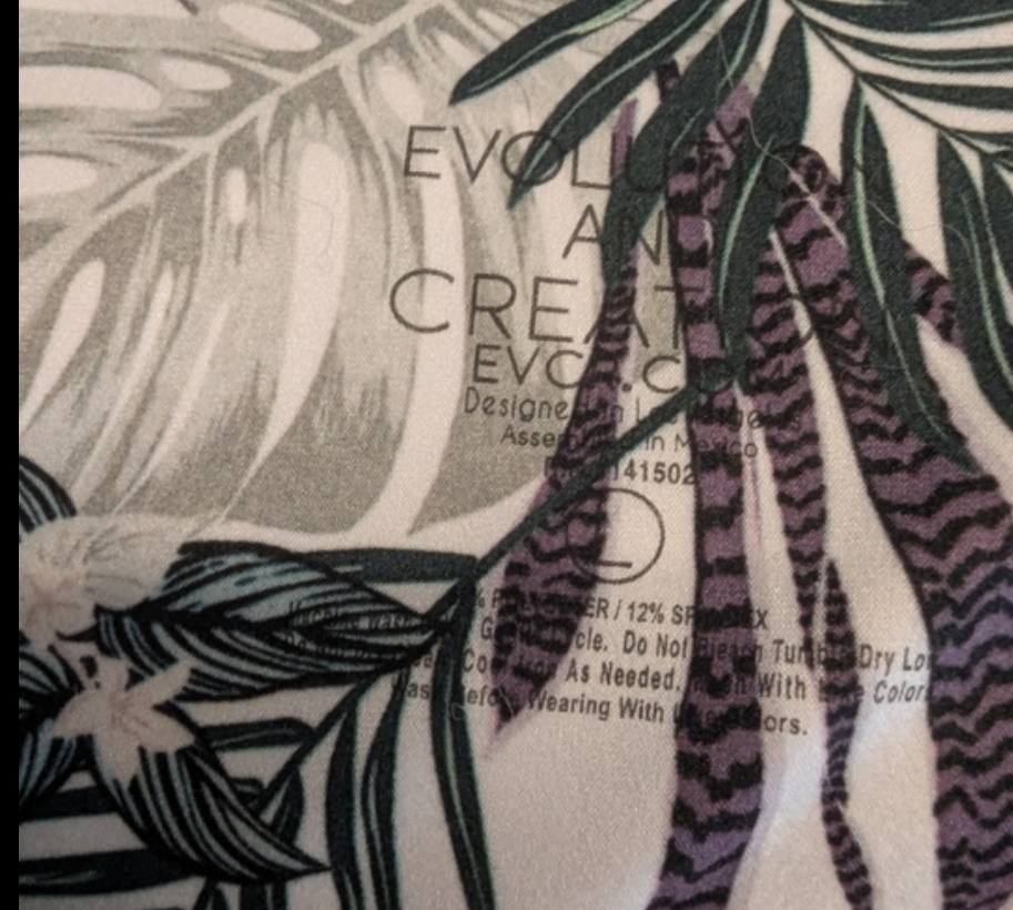 Revolve Tropical Leaf Print Shorts – Size L – High Waist Summer Lounge #B29