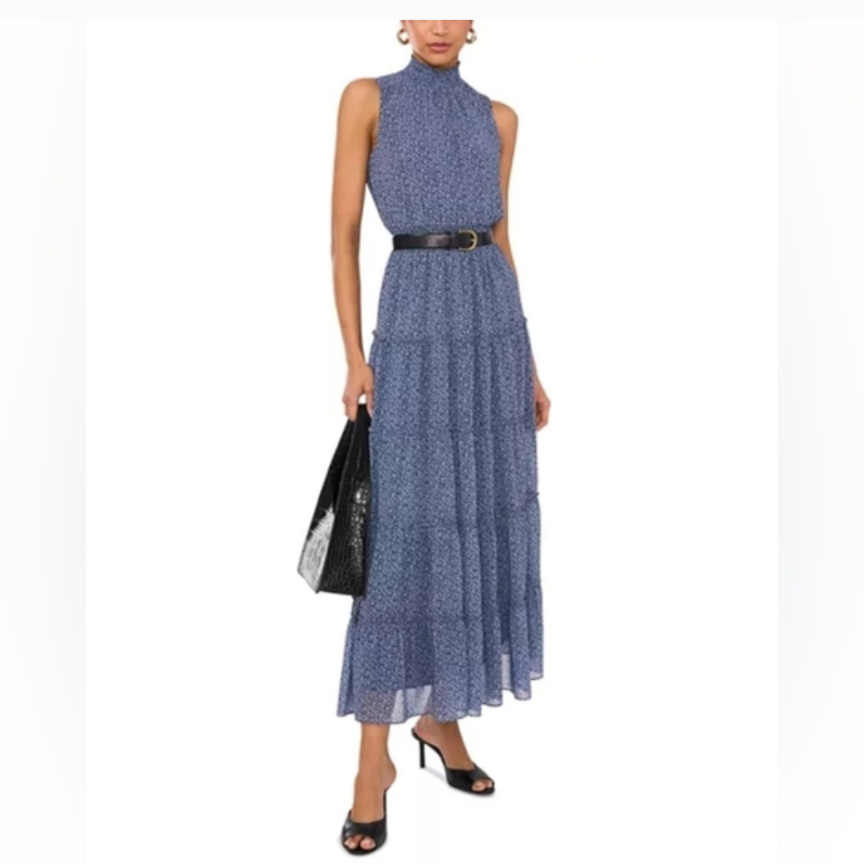 NWTs 1.STATE Printed Sleeveless Maxi Dress Size L #B66