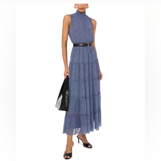 NWTs 1.STATE Printed Sleeveless Maxi Dress Size L #B66