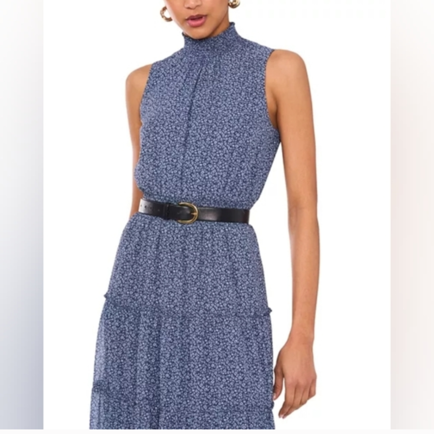 NWTs 1.STATE Printed Sleeveless Maxi Dress Size L #B66