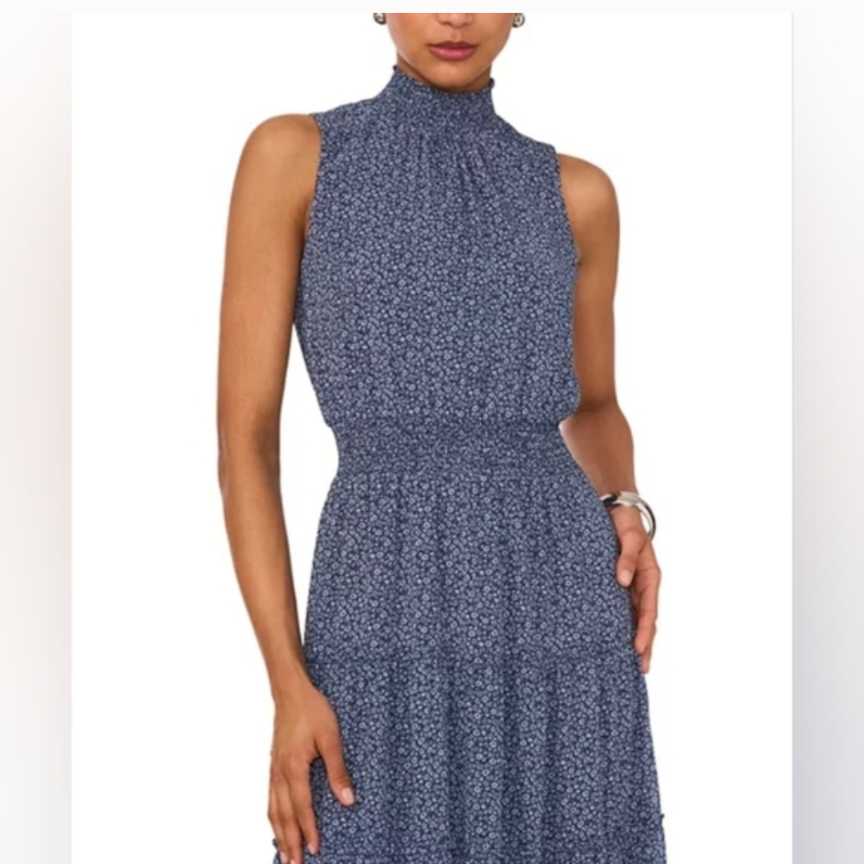 NWTs 1.STATE Printed Sleeveless Maxi Dress Size L #B66