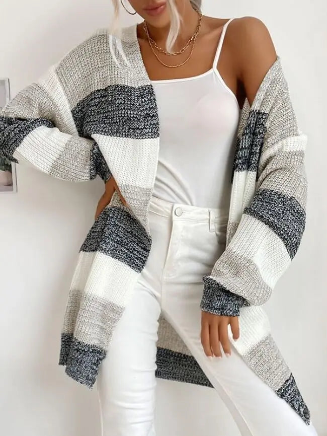 Striped cardigan - Scarlett's Riverside Boutique 