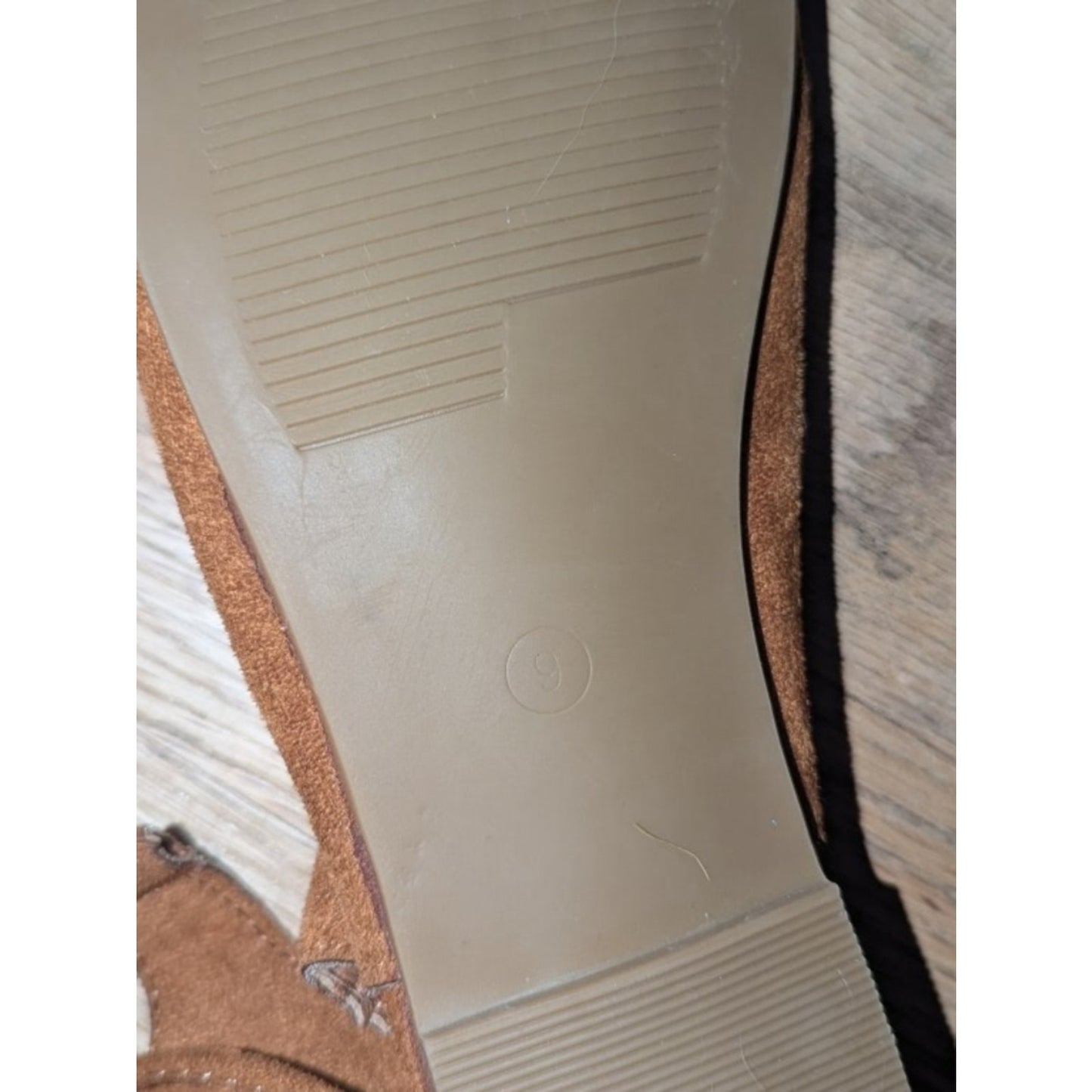 Sofree Women’s Suede Gladiator Sandals Size 9 Brown Lace Up Knee High Zip Flat S