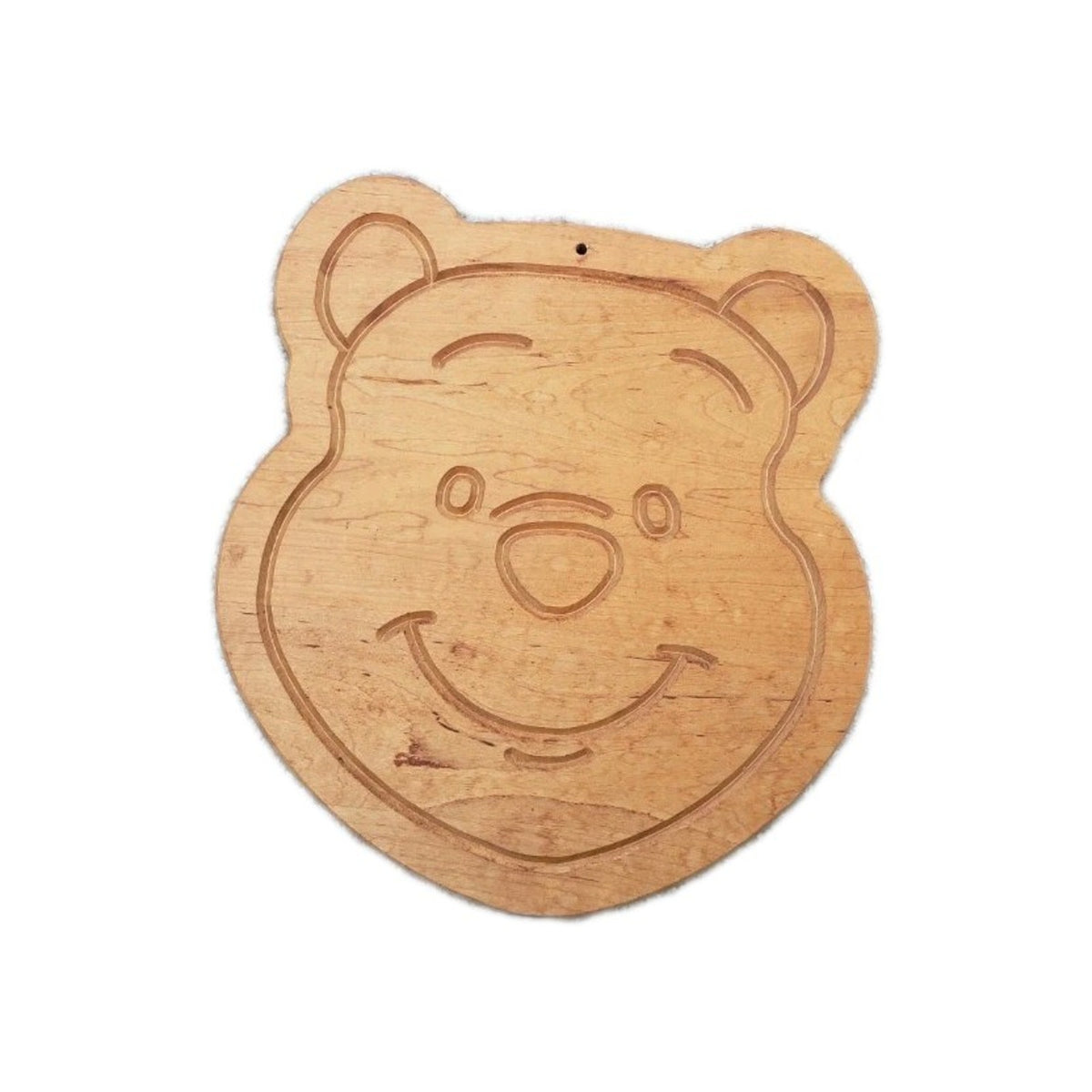 Disney Winnie the Pooh Wooden Cutting Board Cheese Board Bear Face 14" x 12.5"