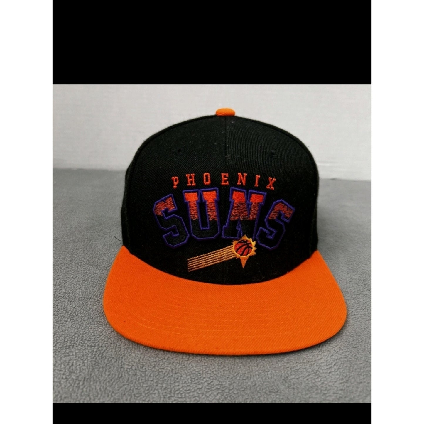 Phoenix Suns Gradient Wordmark Snapback Hat Cap Orange