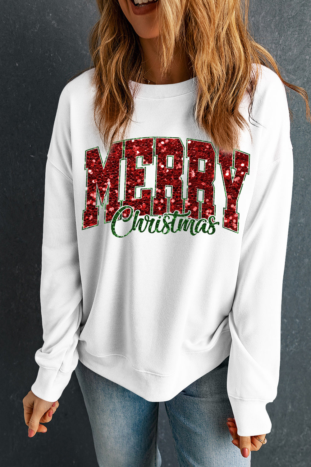 MERRY Christmas Crewneck Pullover Sweatshirt