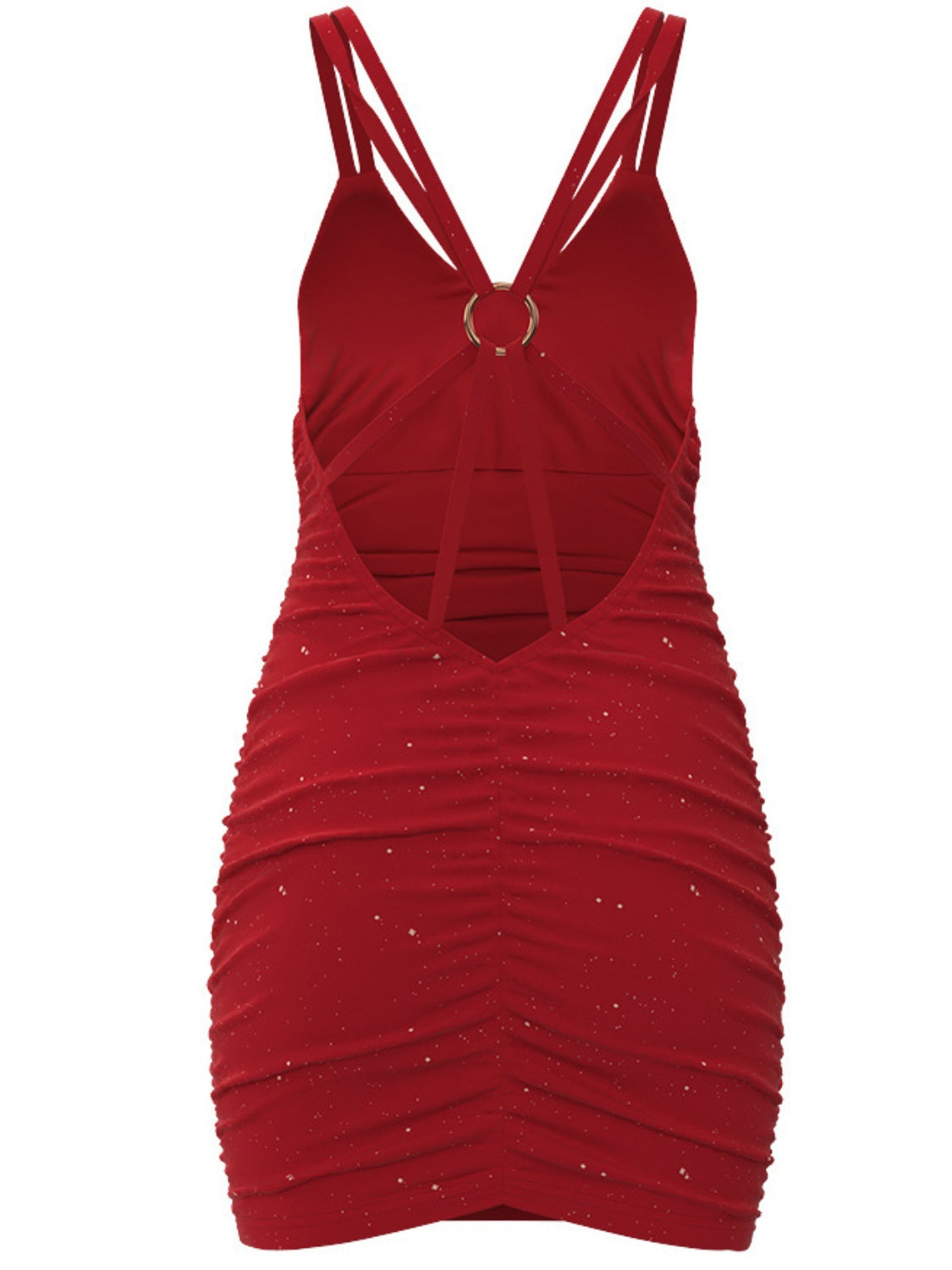 Glitter Double Spaghetti Straps Mini Dress - Scarlett's Riverside Boutique 