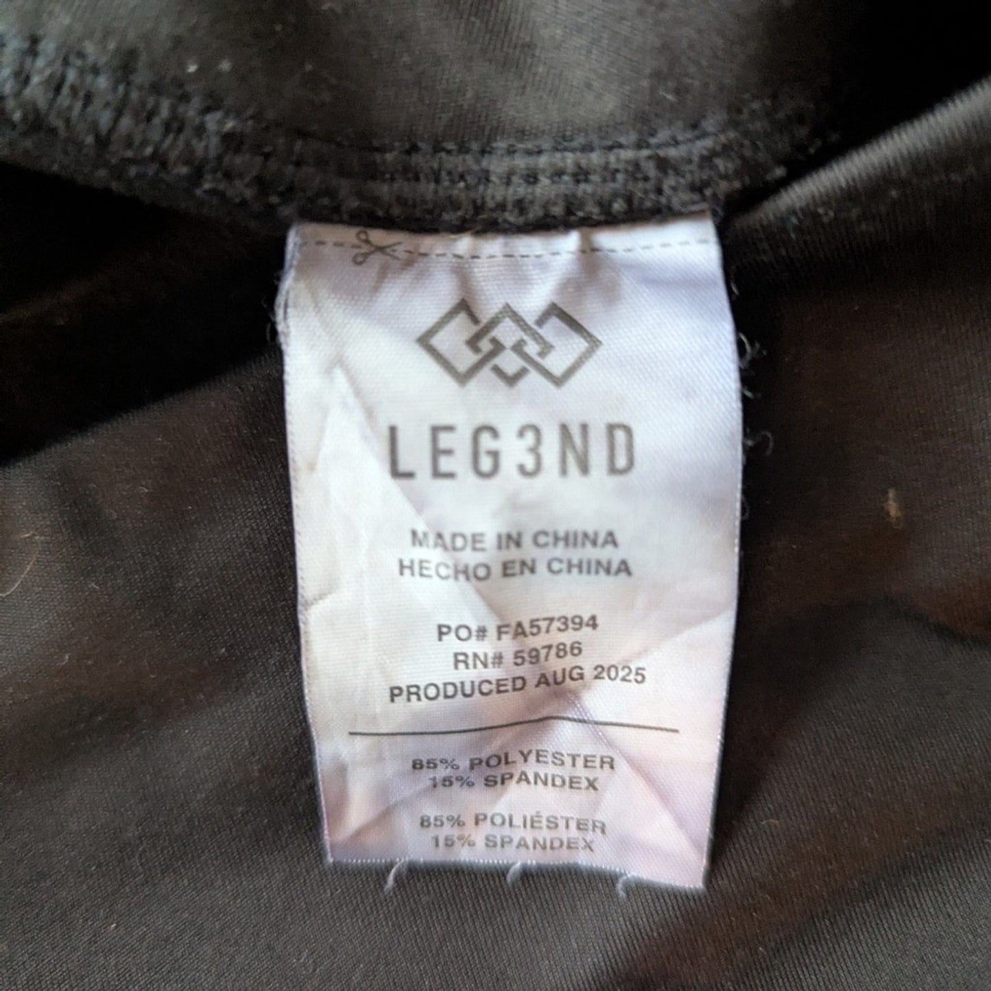 Legend Women's S. L Black High Waist Leggings Athletic Yoga Workout Stretch#E22