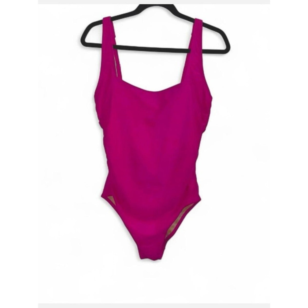 Shade & Shore Hot Pink Square Neck One Piece Swimsuit Women’s XL 16 NWT