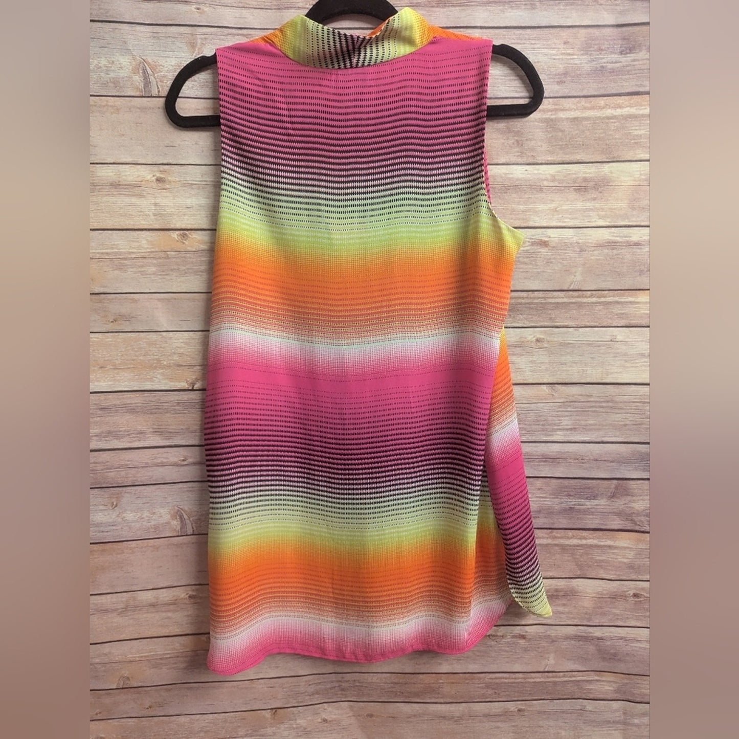 Y2K, Worthington Women’s Rainbow Ombre Sleeveless V-Neck Top | Size Small