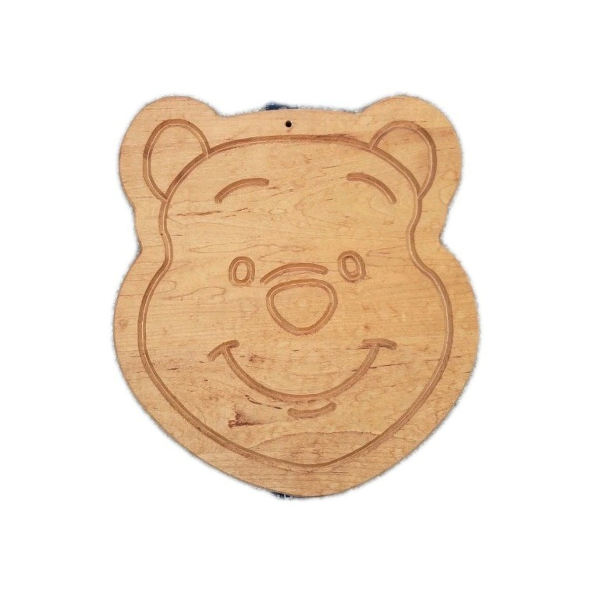 Disney Winnie the Pooh Wooden Cutting Board Cheese Board Bear Face 14" x 12.5"
