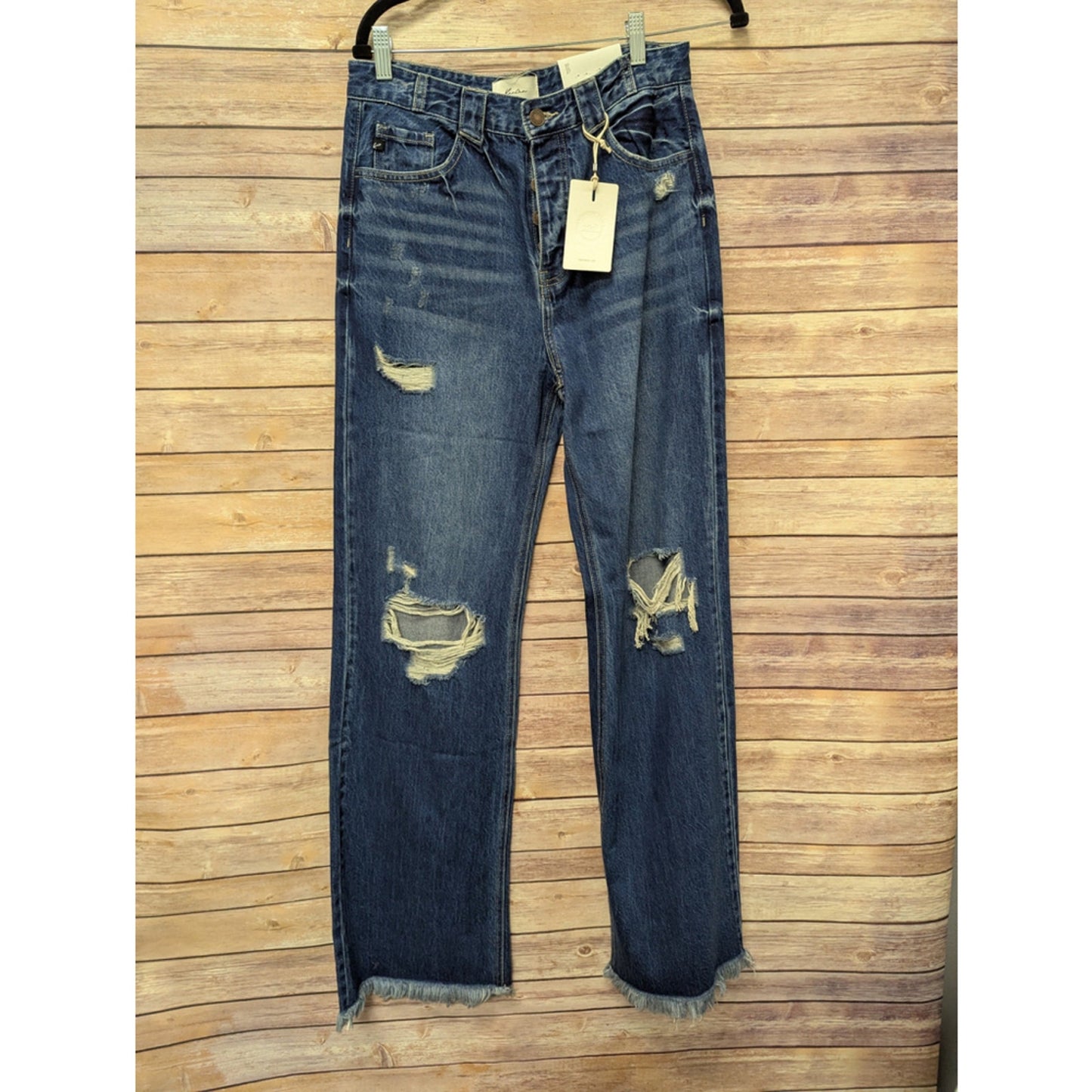 Kancan ultra high rise 90's wide flare. Size 7/27. Inseam 32"