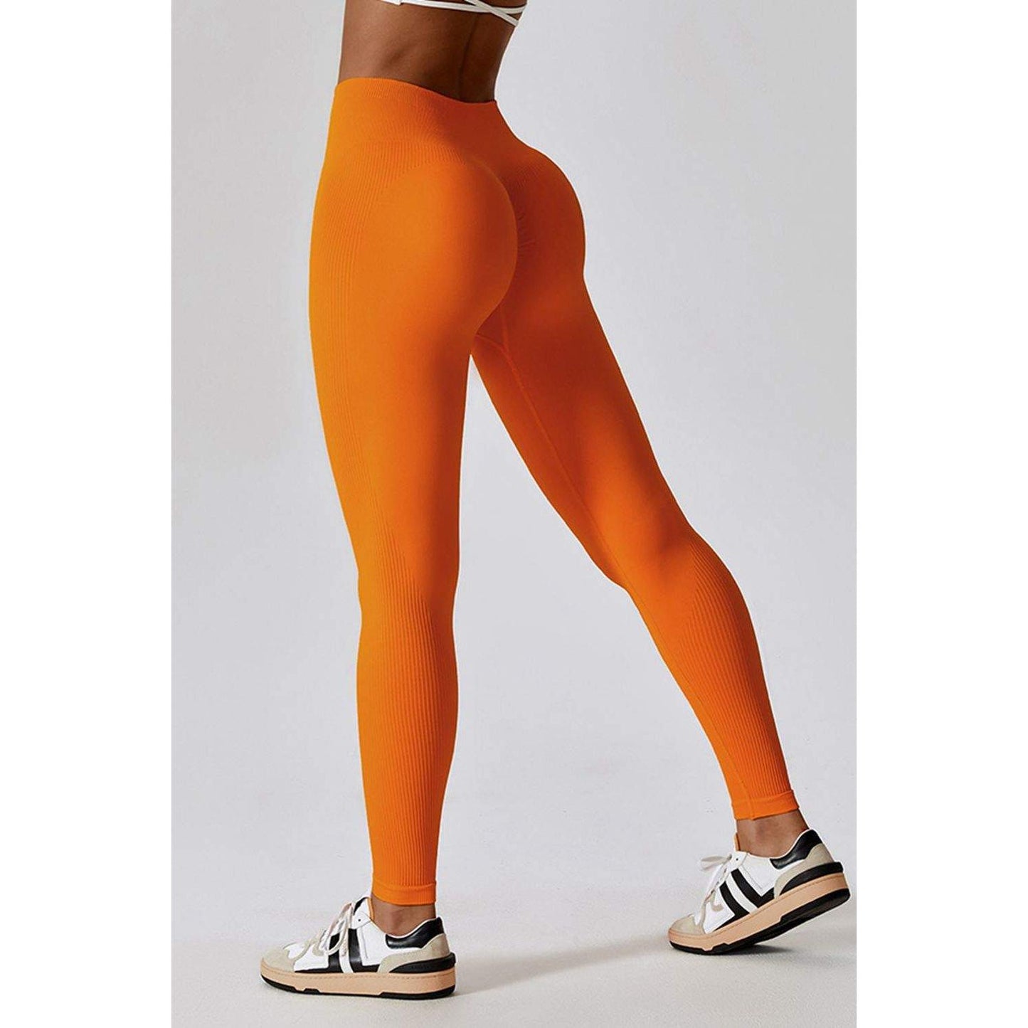 Wide Waistband Slim Fit Long Sports Leggings
