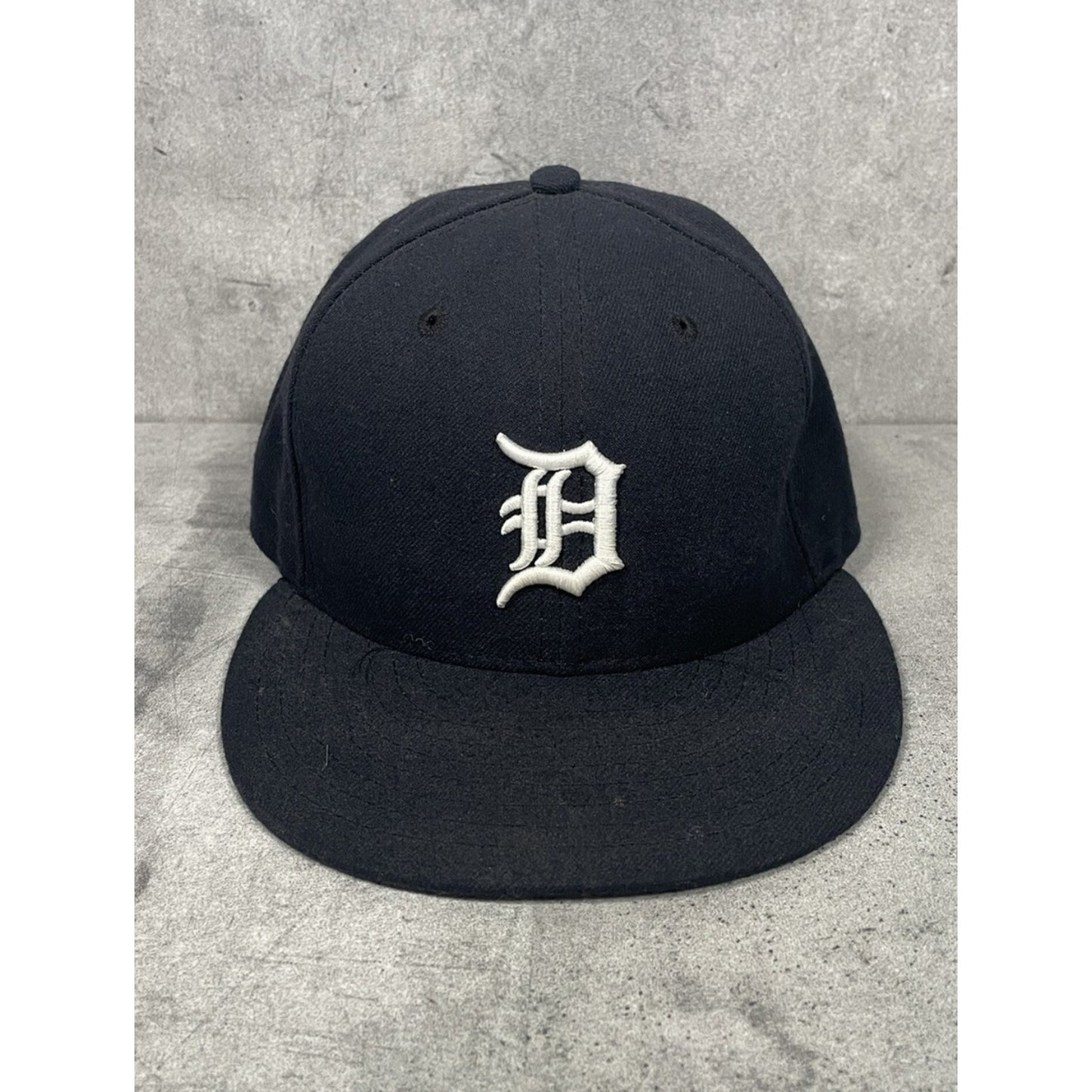 Detroit Tigers MLB New Era Authentic "Home" 59FIFTY Fitted Hat - Navy Size 7 3/8