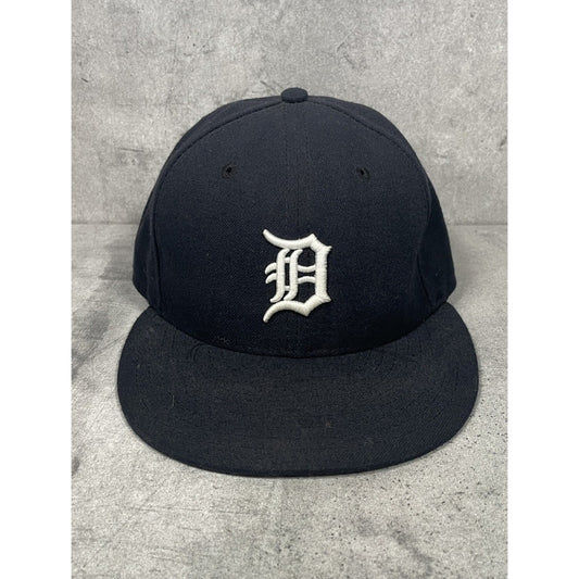 Detroit Tigers MLB New Era Authentic "Home" 59FIFTY Fitted Hat - Navy Size 7 3/8
