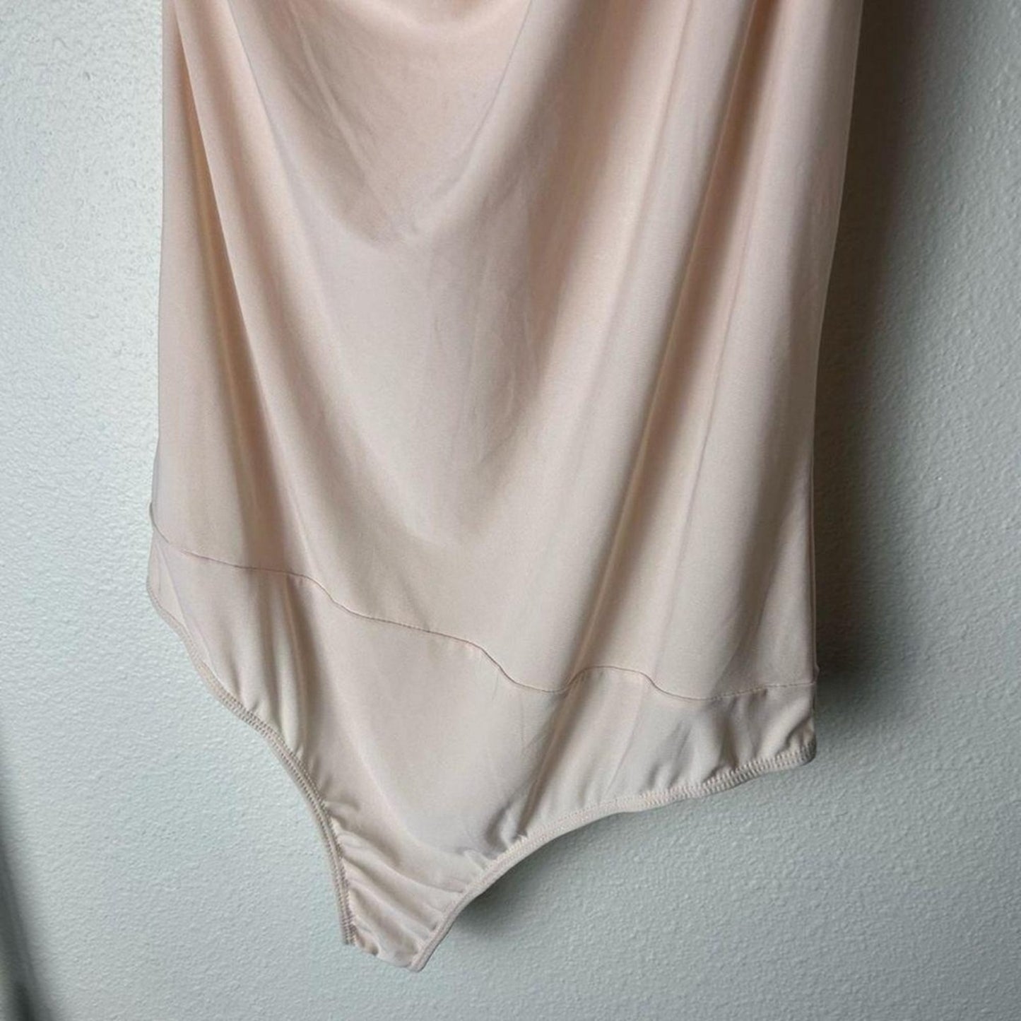 NWT Heatherly Blush One Shoulder Bodysuit Size M Draped Asymmetrical Top #C28