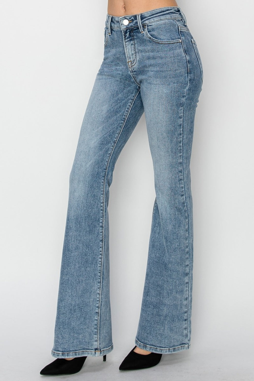 RISEN Full Size Mid Rise Bootcut Jeans - Scarlett's Riverside Boutique 