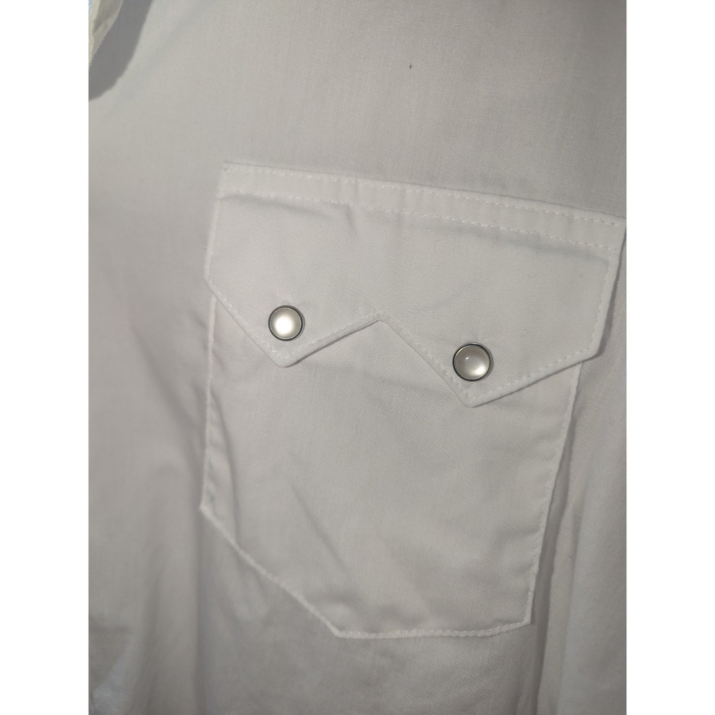 Wranglers western fashion mens White long sleeve snap up size 2XL/2xg /2Tg