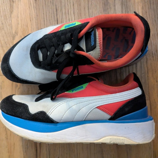 Retro PUMA Women's Running Sneakers SZ 8.5- Blue/Pink/White