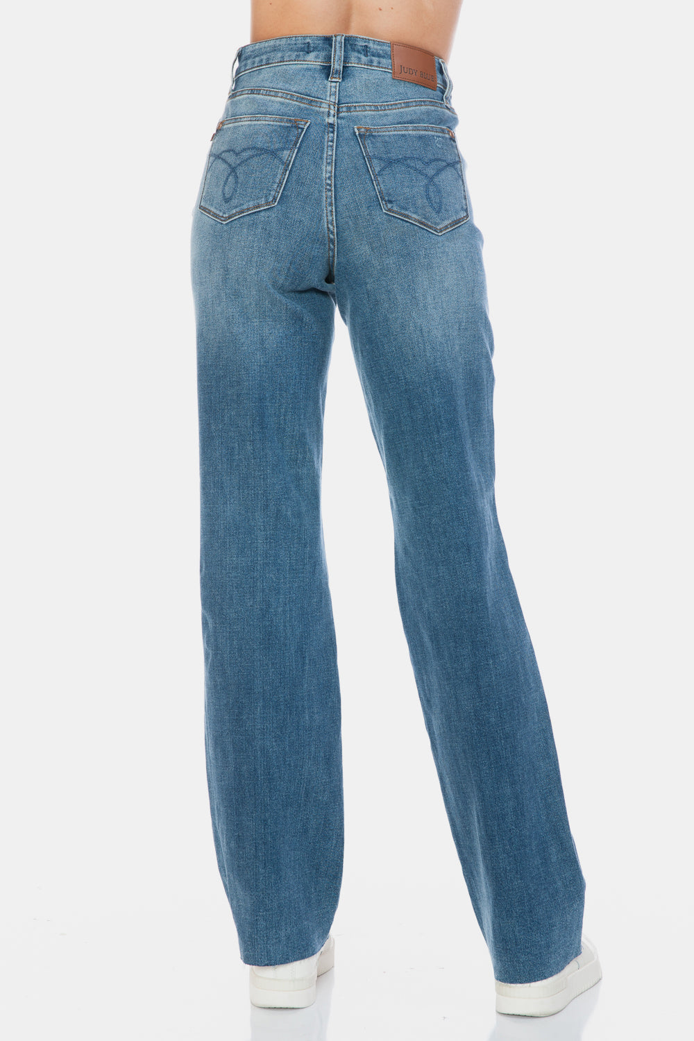 Judy Blue, Tummy Control Cut Raw Hem jeans. Inseam 33" and 33.5" - Scarlett's Riverside Boutique 