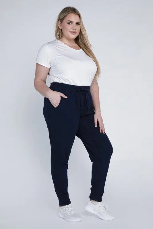 Plus-Size Jogger Pants - Scarlett's Riverside Boutique 